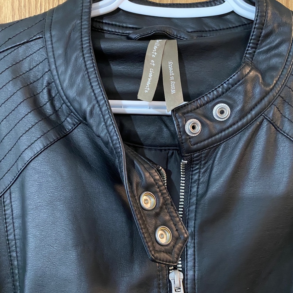 Faux Leather Moto Jacket 16 - Picture 2 of 4